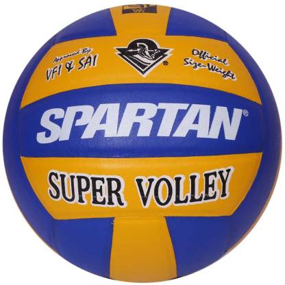 Spartan Super Volley Volleyball - Size: 4 (Pack of 1, Multicolor)