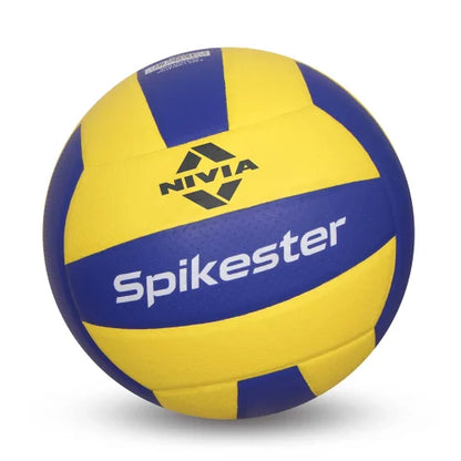 NIVIA Spikester (Encounter) Volleyball - Size: 4  (Pack of 1, Blue, Yellow)